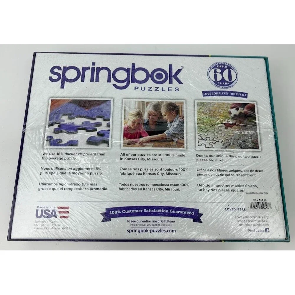 Succulent Garden 500 Piece Jigsaw Puzzle Springbok New